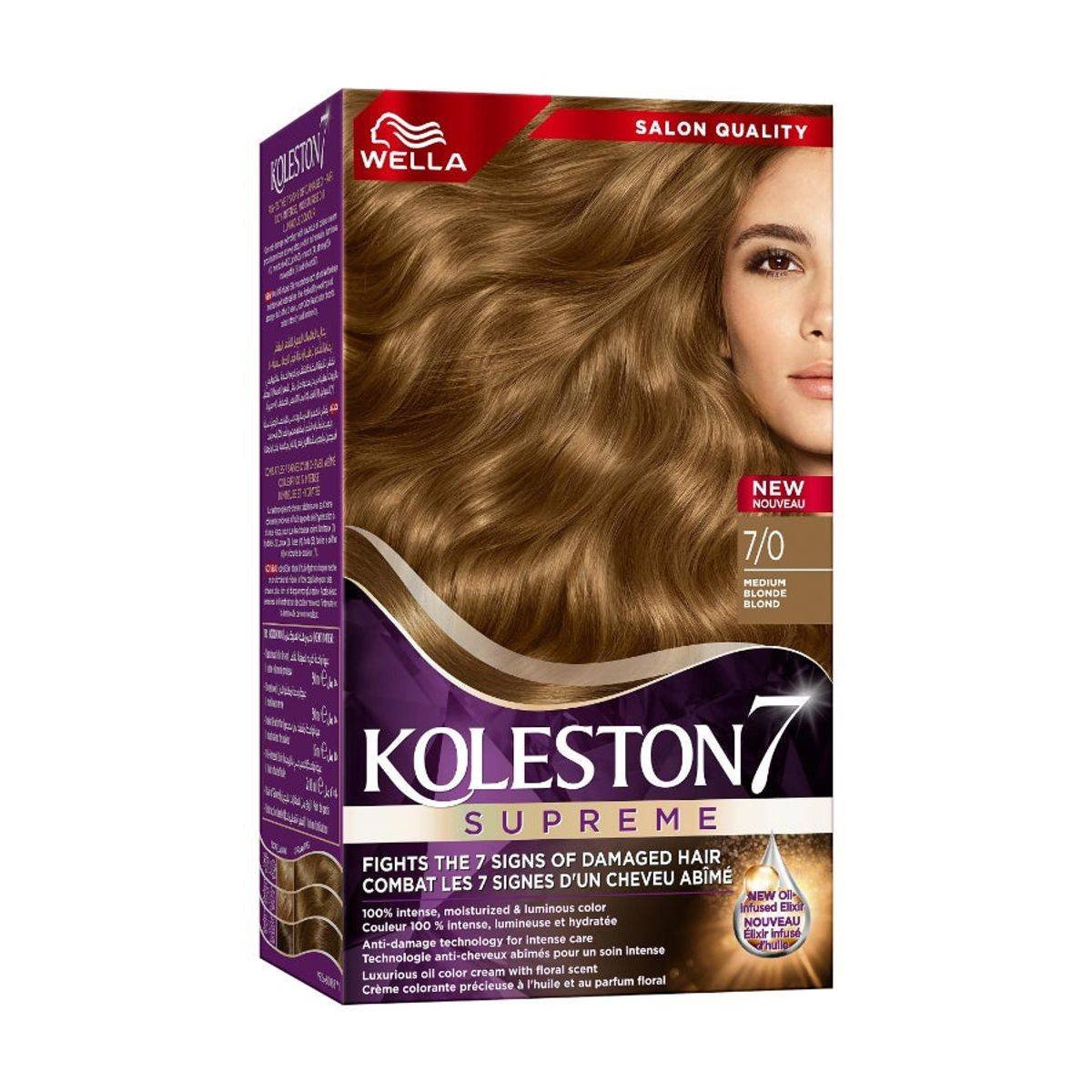 Wella Koleston Supreme Hair Color 7/0 Medium Blonde