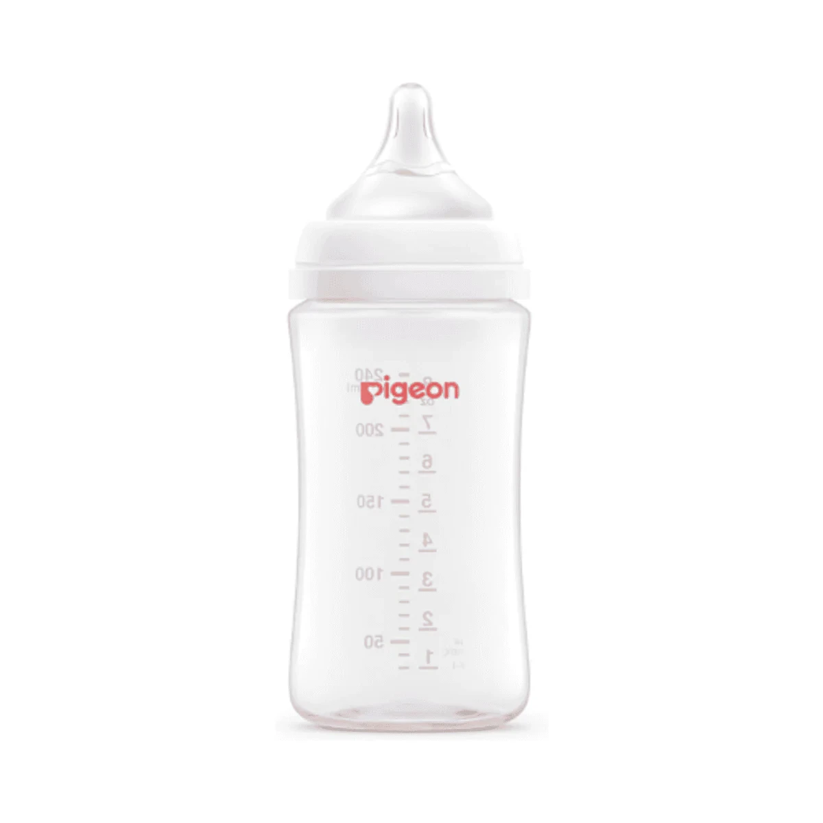 Pigeon SofTouch Plastic Bottle 3 Months+ Latch on Line 240ml