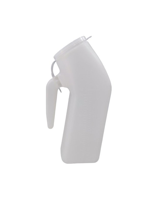 مبولة رجالي مع غطاء ( أبيض)