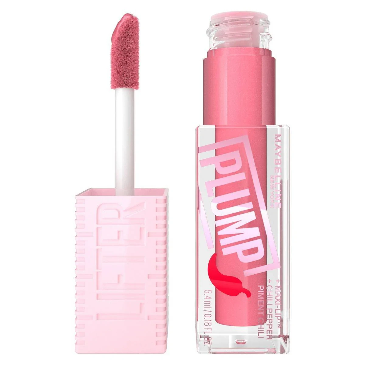 Maybelline Lifter Plump Lip Gloss 01 Blush Blaze