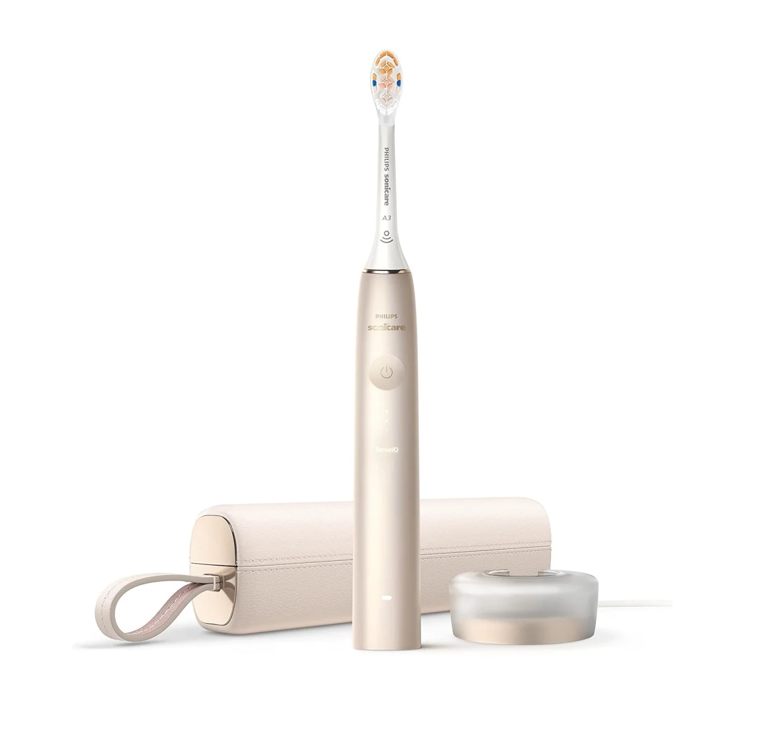 Philips Sonicare Electric Toothbrush Rechargeable Prestige With SenseIQ Champagne HX9992/21