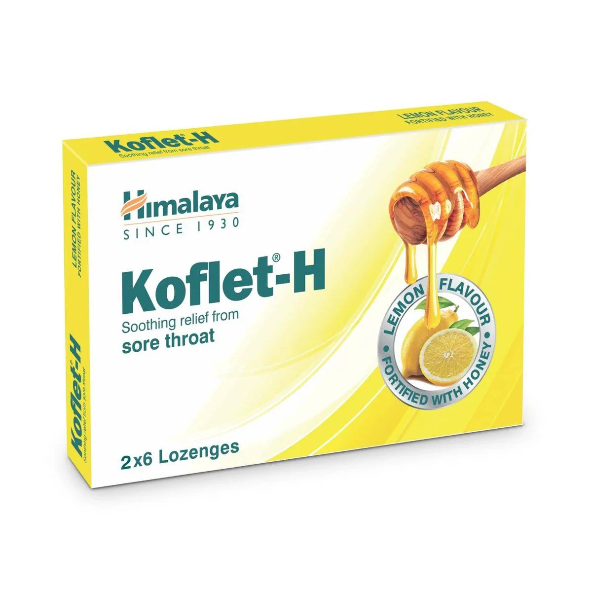 Himalaya Koflet Lozenges Lemon 12 Packs