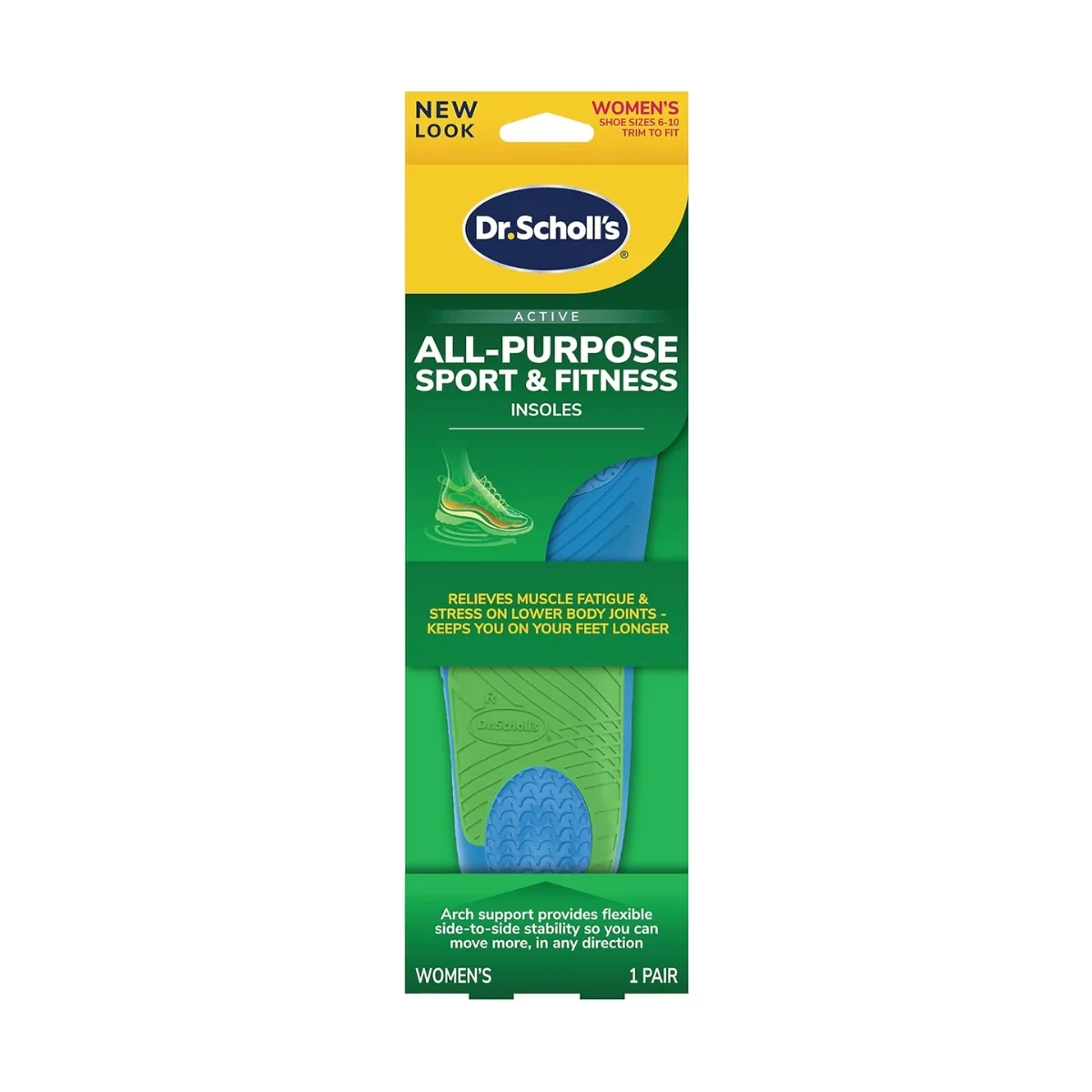 Dr Scholls Athletic Series Sport Massaging Gel Advanced Insoles 1 Pair