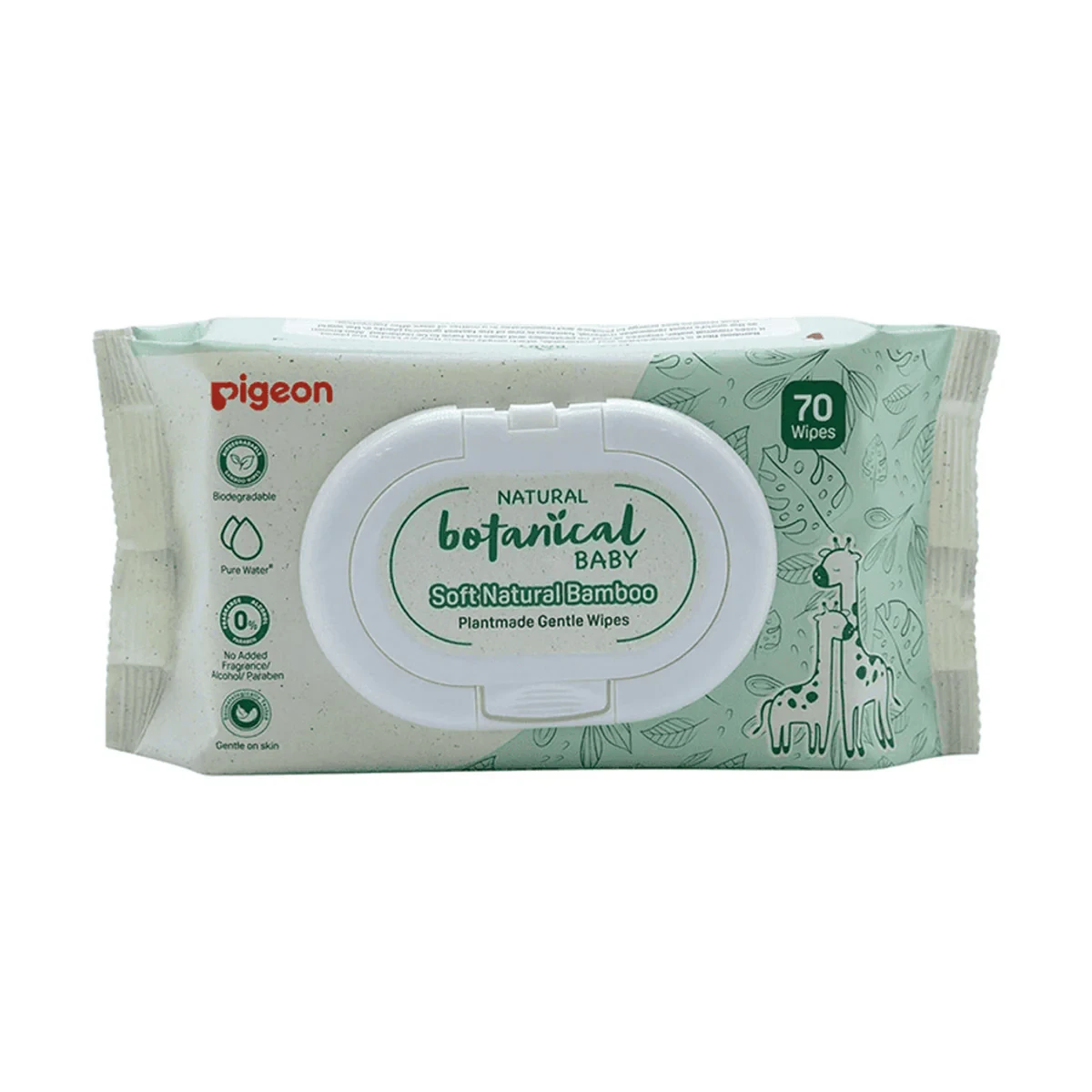 Pigeon Natural Botanical Baby Wipes 70 Sheets