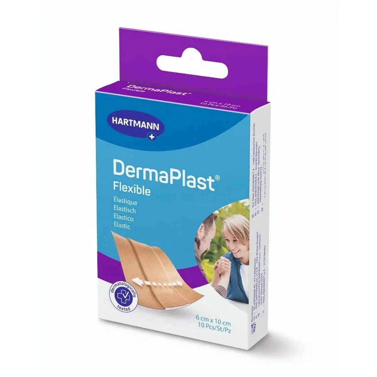 Dermaplast Flexible Elastic Plasters 6x10cm 10 Pieces