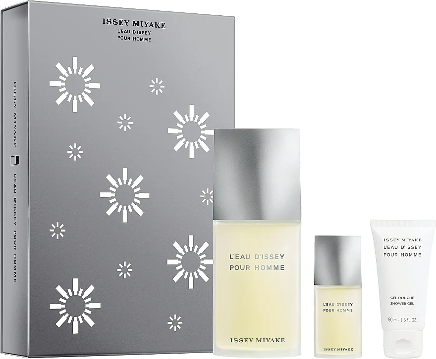 Issey Miyake L'eau D'Issey Pour Homme (M) Set EDT 125ml + Soothing Aftershave 50ml + Showergel 50ml