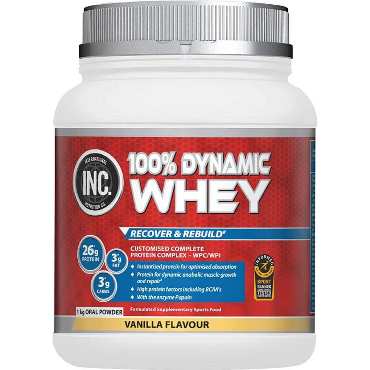 INC 100 Dynamic Whey Vanilla 1kg