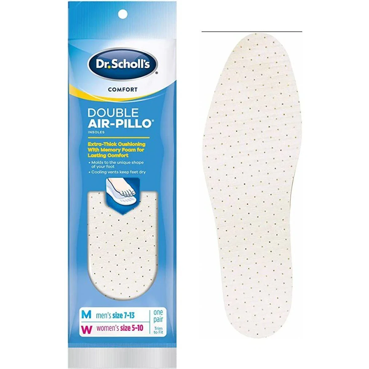 Dr Scholls Comfort Double Air Pillo Insoles 1 Pair