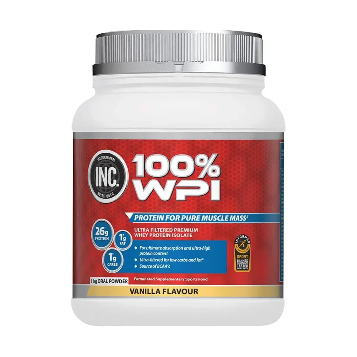 INC 100 WPI Vanilla 1kg