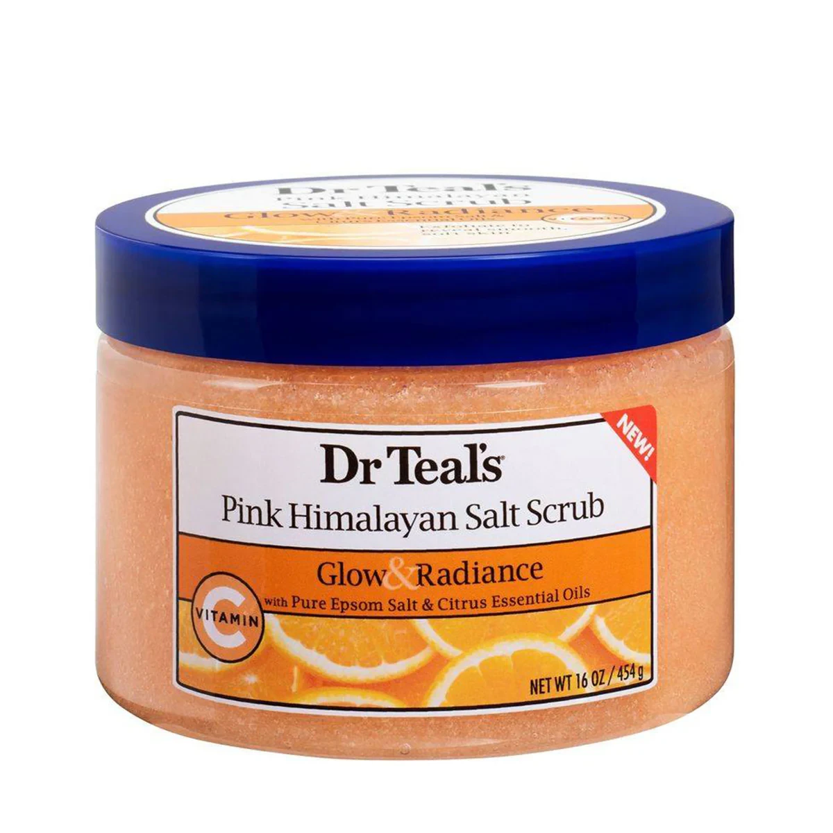 Dr Teals Pink Himalayan Salt Scrub Glow & Radiance 454g