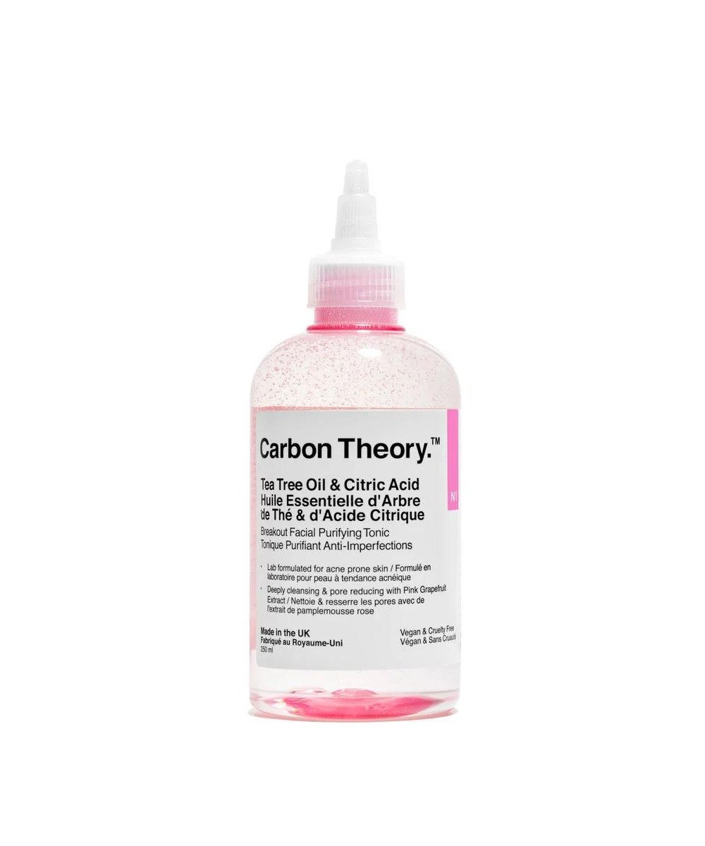 Carbon Theory Tea Tree Oil & Citric Acid Breakout Control Facial Purifying Tonic 250ml