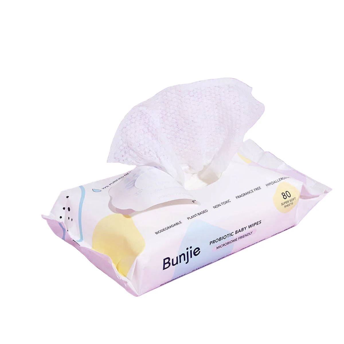 Bunjie Probiotic Baby Wipes 80 Pack
