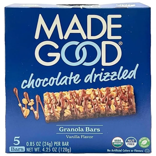 Made Good Granola Bars Chocolate Drizzled Vanilla 120g 5 Packs