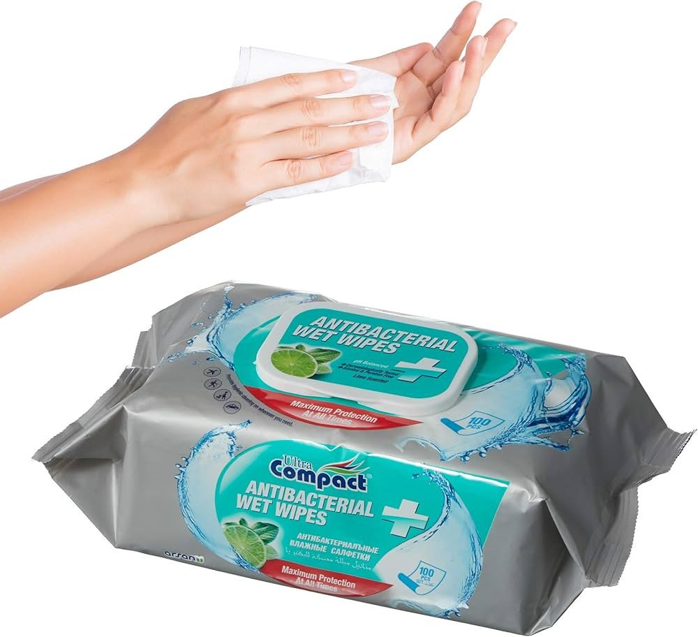 مناديل مبللة للكبار الترا كومباكت