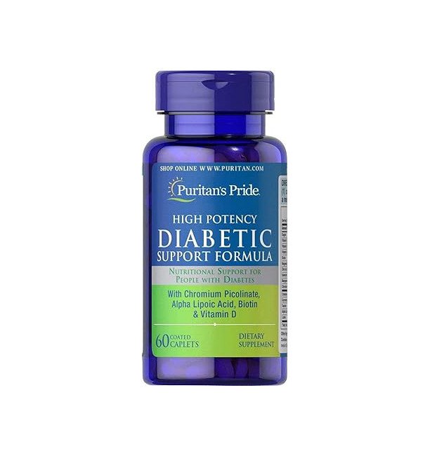 Puritans Pride Diabetic Support Formula 60 Caplets