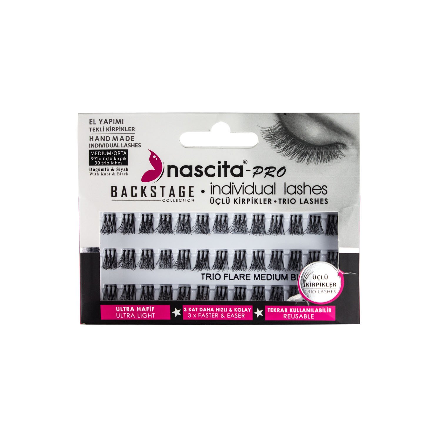 رموش صناعية ثلاثية باكستيج