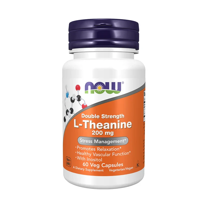 Now L Theanine 200mg 60 VegeCapsules