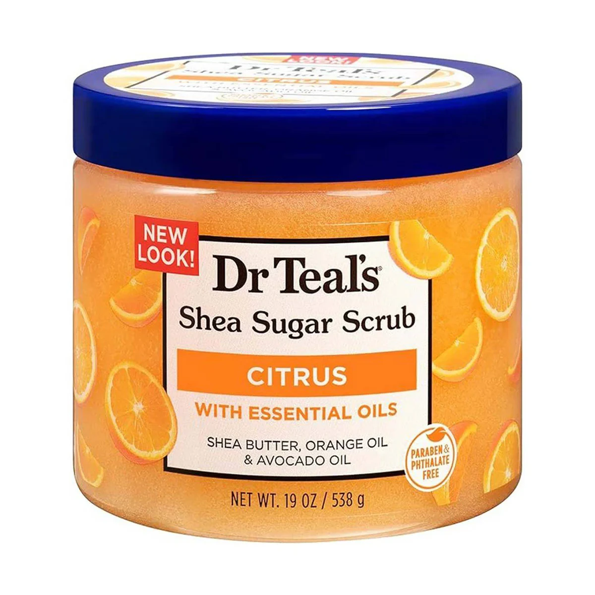 Dr Teals Shea Sugar Scrub Vitamin C & Citrus Essential Oils 538g