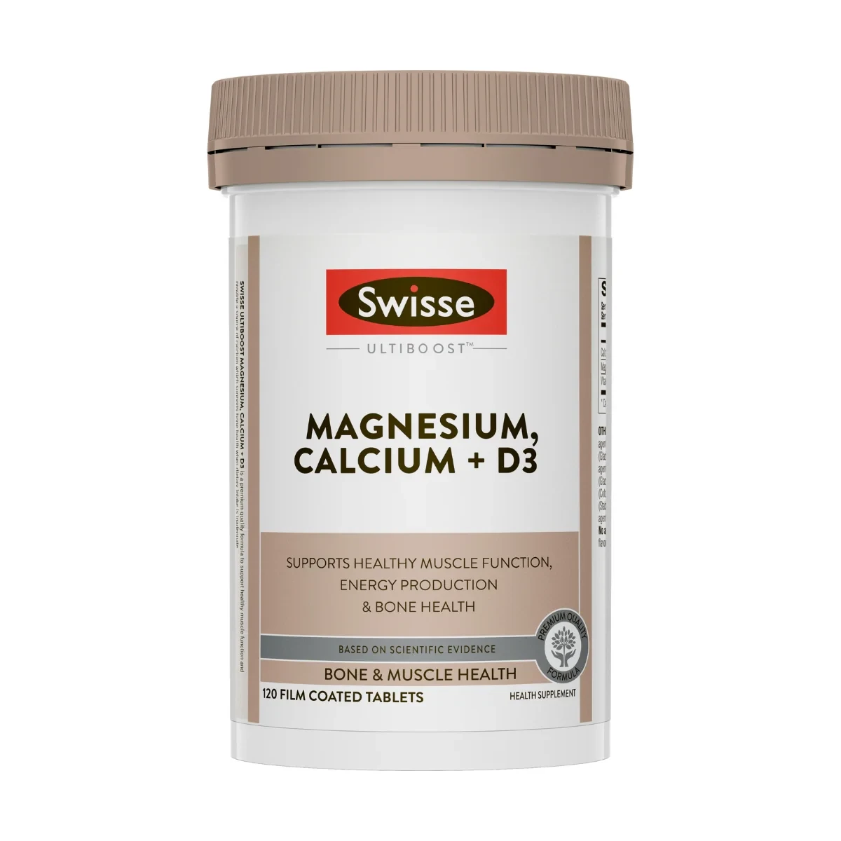 Swisse Ultiboost Magnesium Calcium + D3 120 Tablets