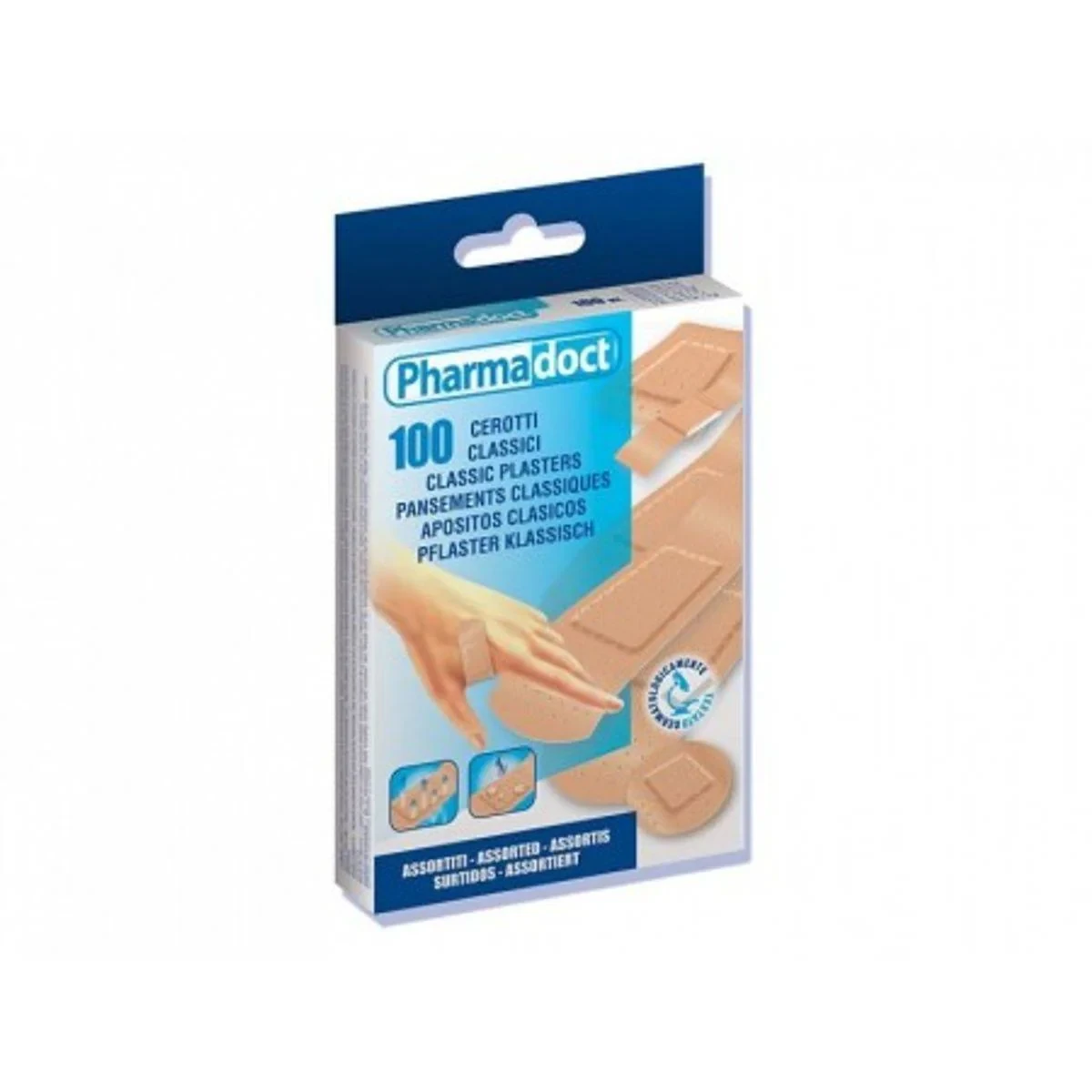 Pharmadoct Classic Assorted Sizes 100 Plasters