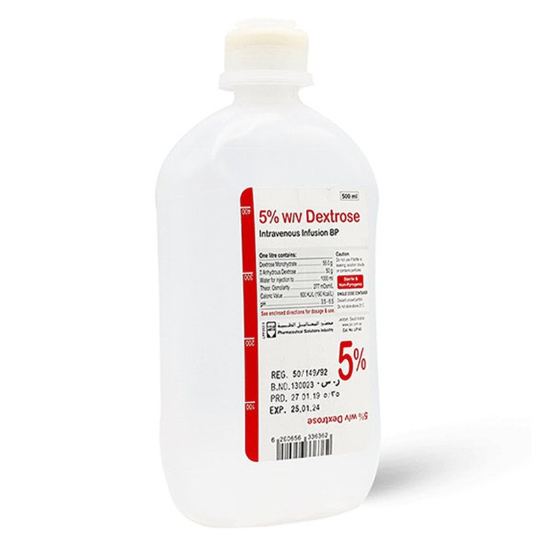 محلول 500 مل DEXTROSE 5%