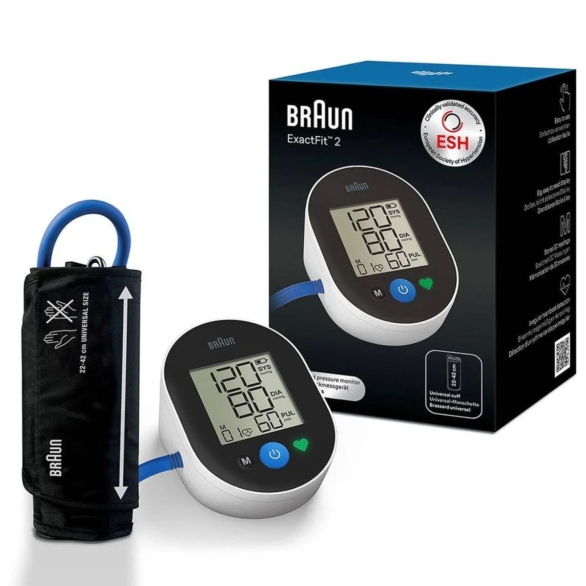 Braun Blood Pressure Monitor Upper Arm ExactFit 2 BUA4050EU