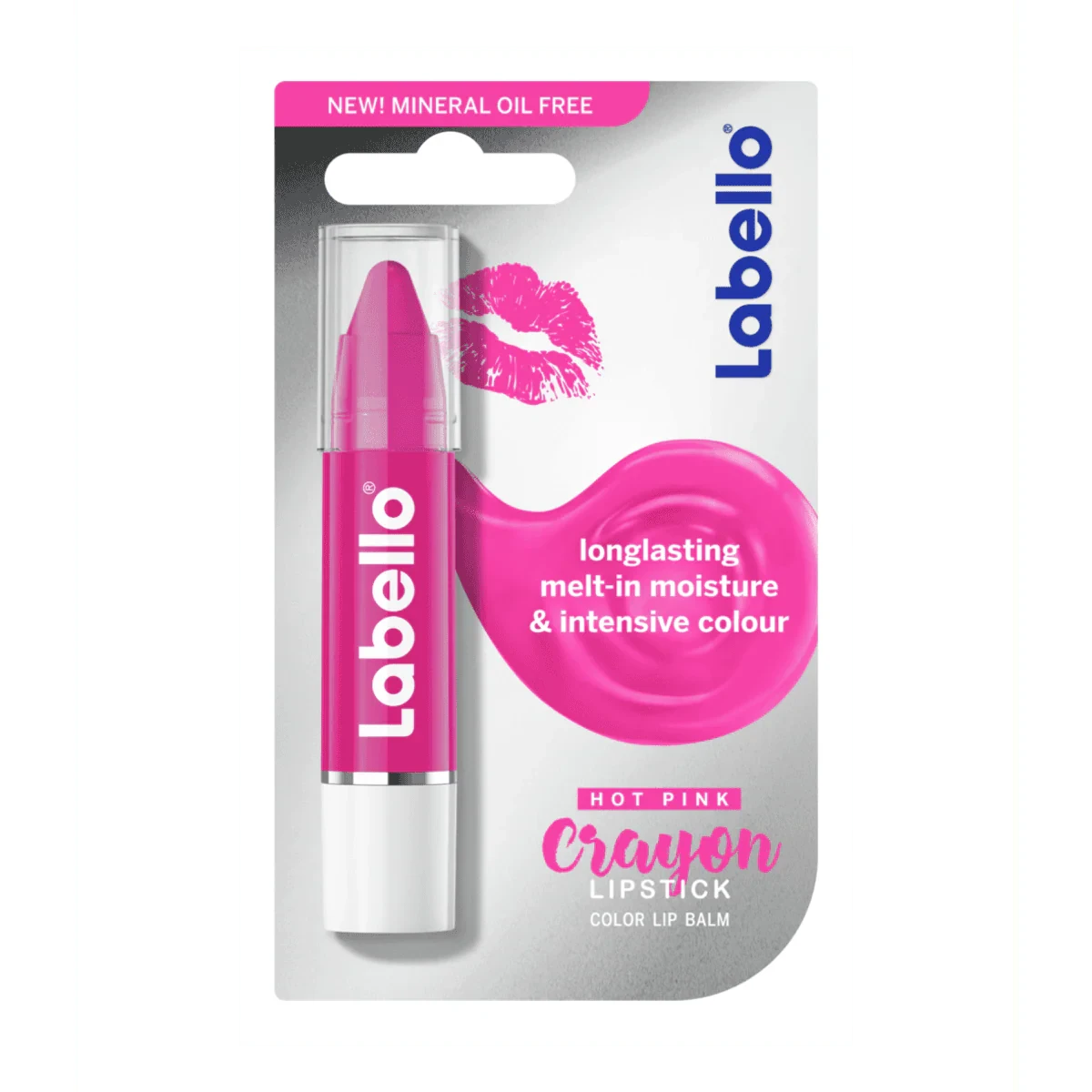 Labello Lipstick Hot Pink Crayon 3g