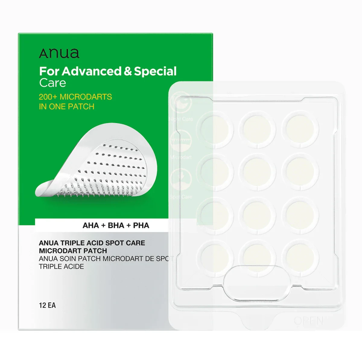 Anua Triple Acid Spot Care Microdart Patch 12 Pieces
