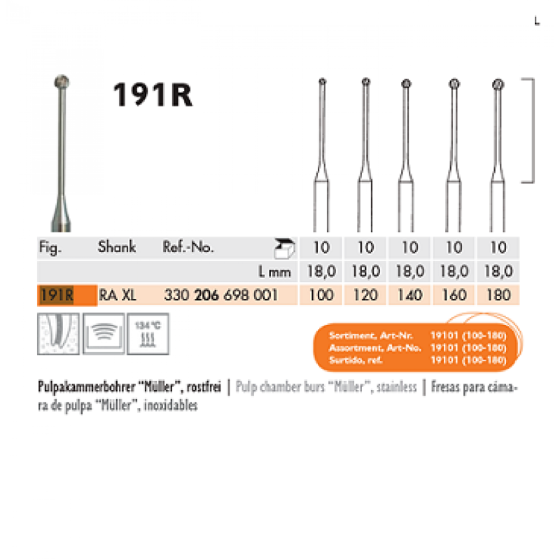 ROOT CANAL STEEL BURS RAXL