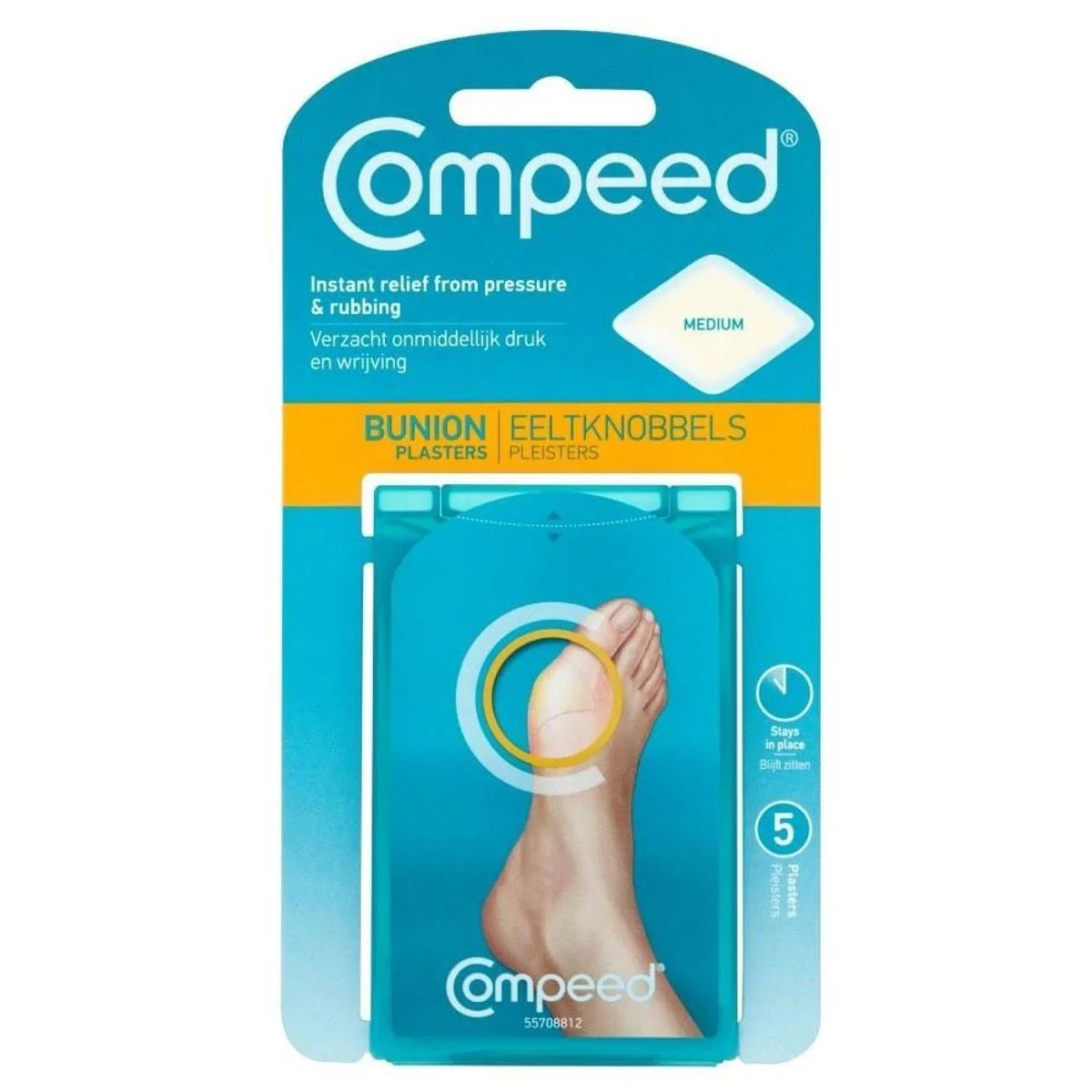 Compeed Bunion Plasters Medium 5 Pieces