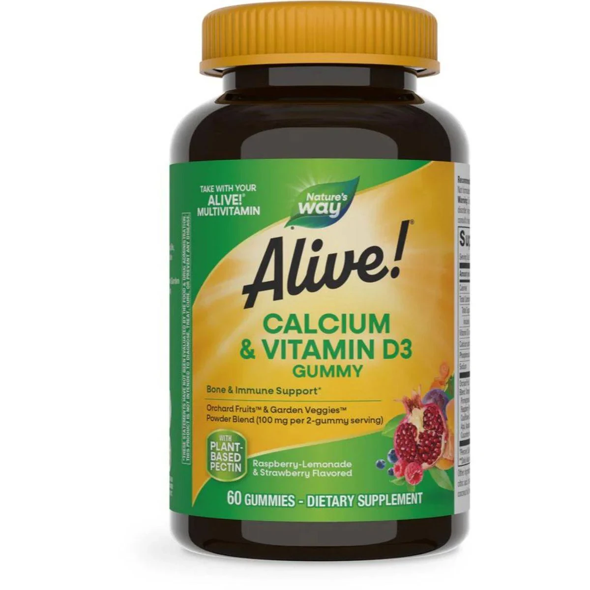 Natures Way Alive! Calcium + D3 60 Gummies