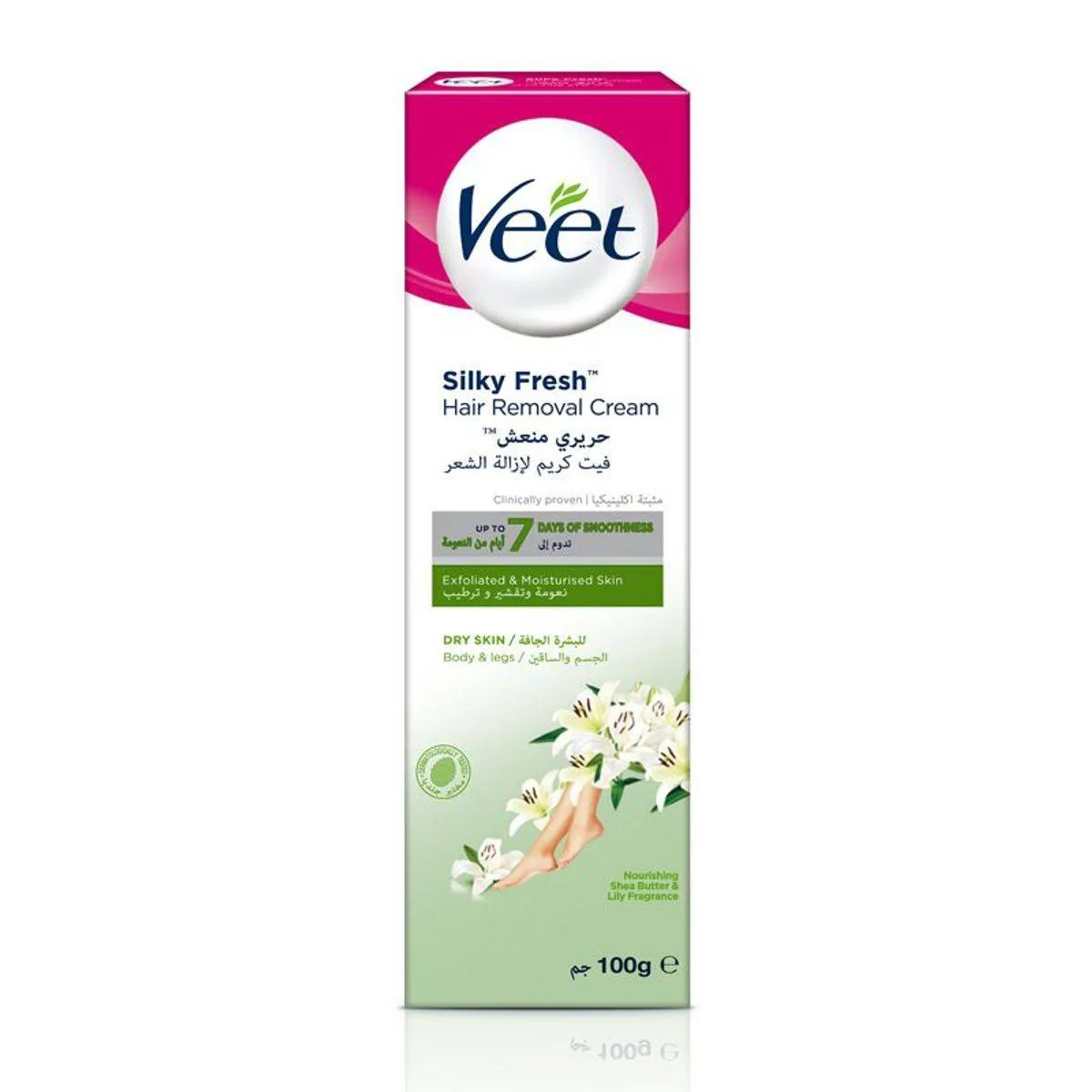Veet Hair Removal Cream Silky Fresh Legs & Body For Dry Skin 100g