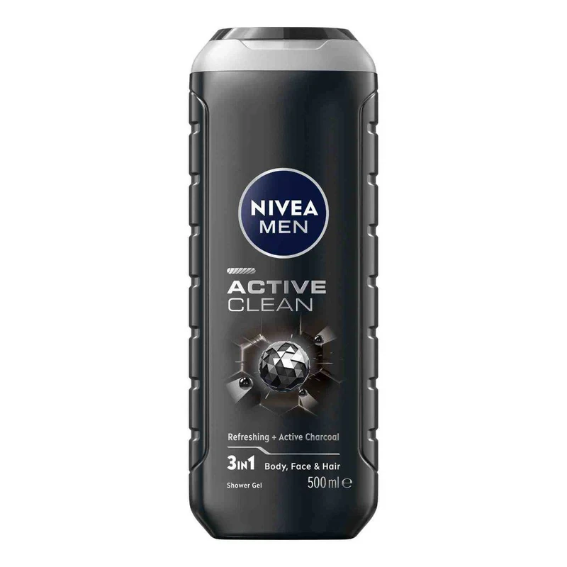 Nivea Men Shower Gel Active Clean Charcoal 500ml