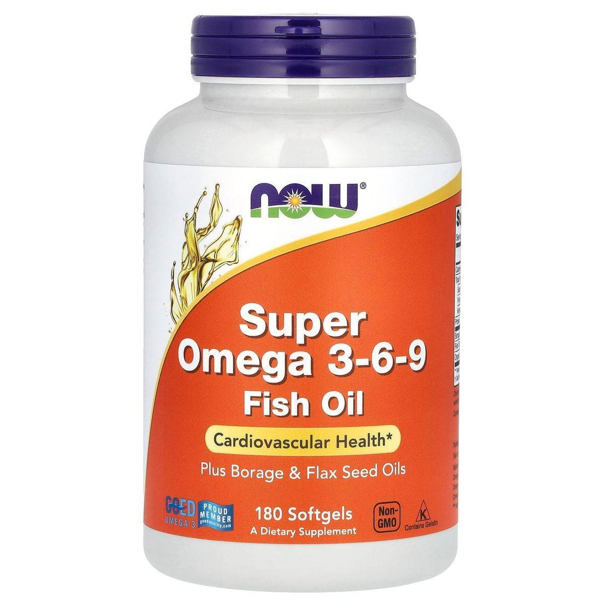 Now Fish Oil Super Omega 369 1200mg 180 Softgels
