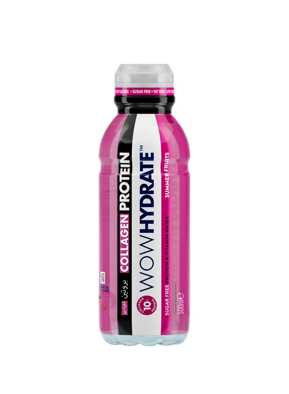 WOW Hydrate Protein Water Summer Fruits 500ml