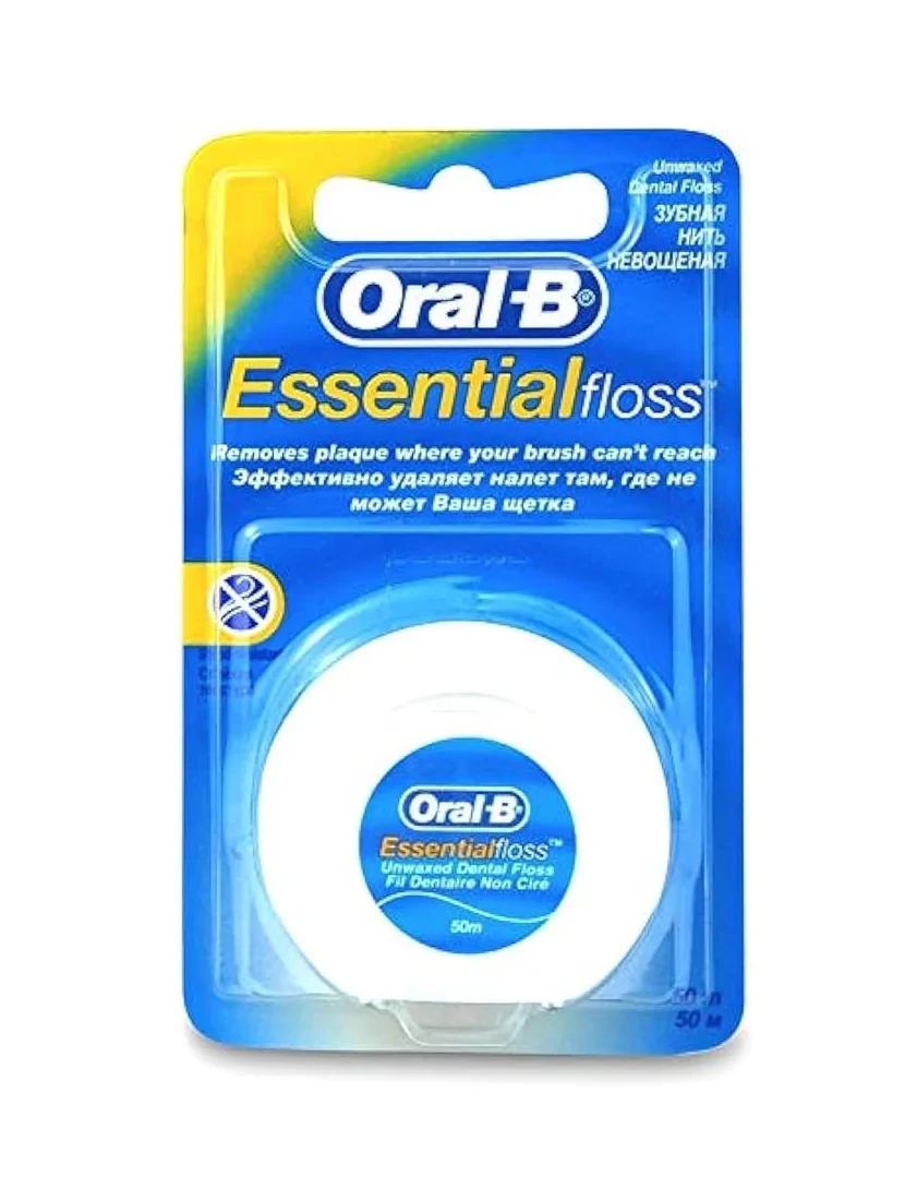 Oral B Essential Floss Unwaxed 50m