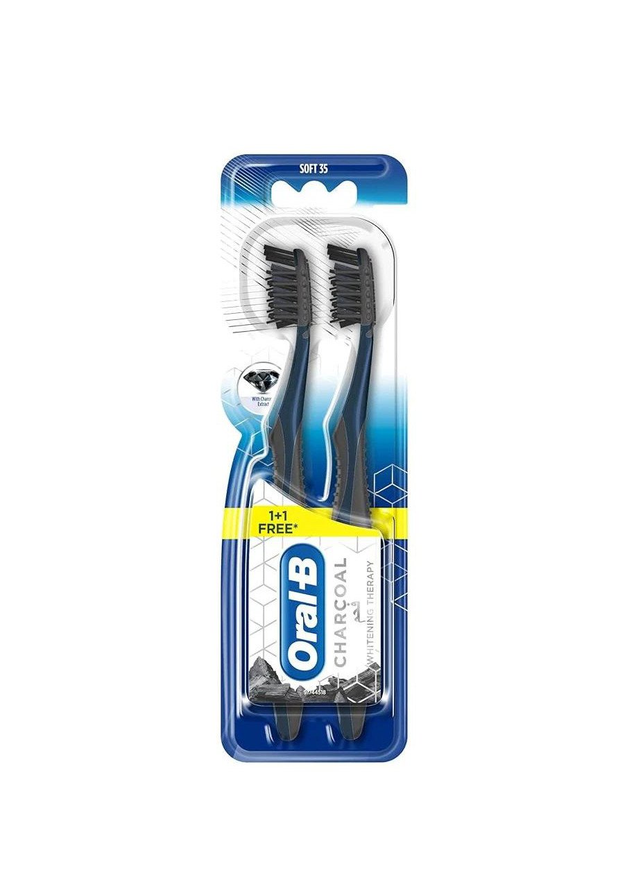 Oral B Toothbrush 3D White Charcoal 2 Pieces