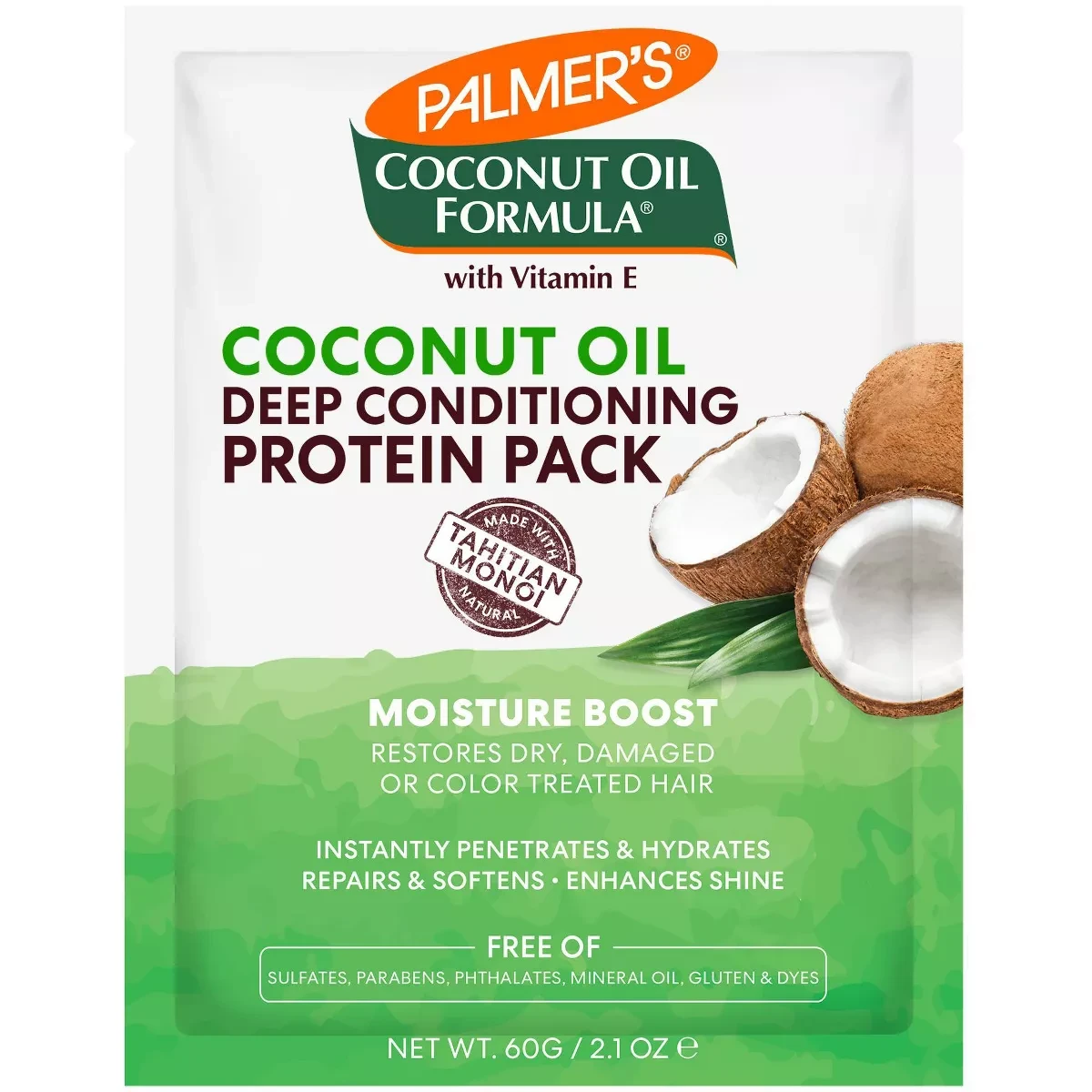 Palmers Coconut Oil Formula With Vitamin E Deep Conditioning Protein Pack 60g