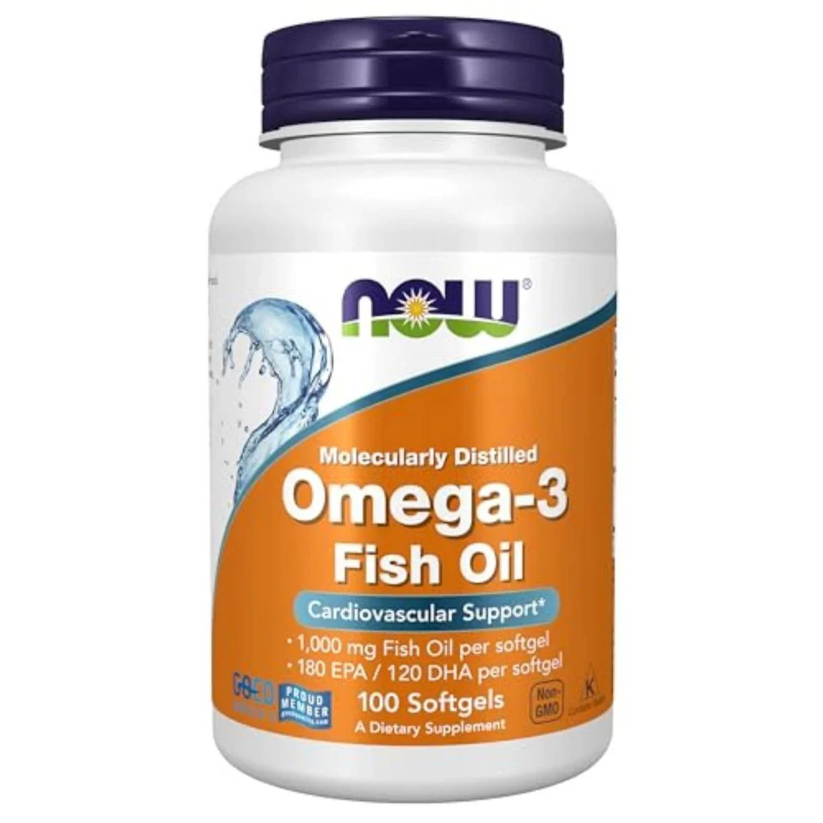 Now Fish Oil Omega 3 1,000mg 100 Softgels