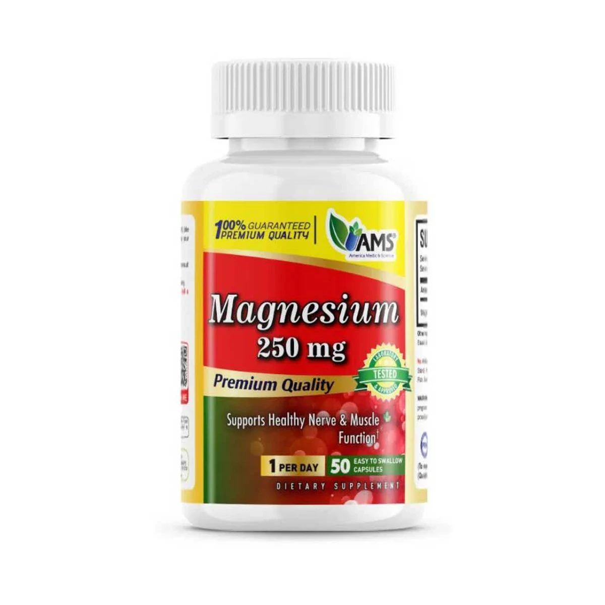 AMS Magnesium 250mg 50 Capsules