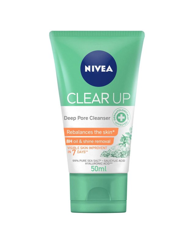 Nivea Face Clear Up Deep Pore Face Wash 50ml