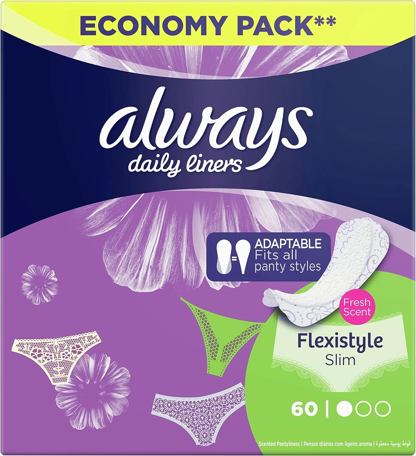 Always Liner Multiform Protect 60 Count