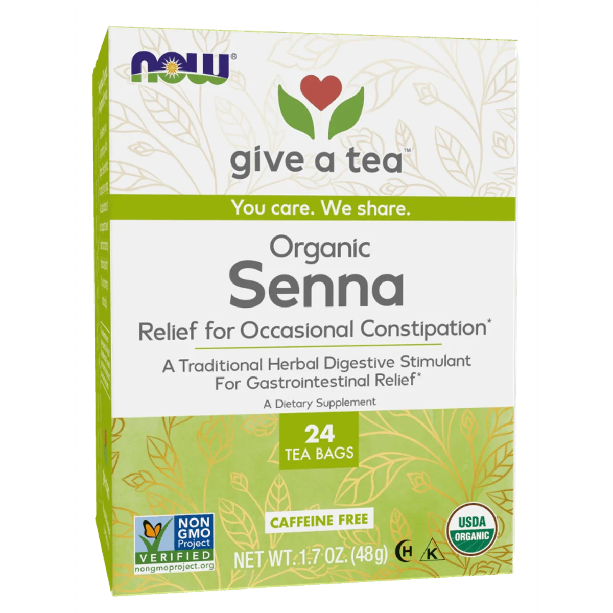 Now Organic Senna Tea 24 Bags