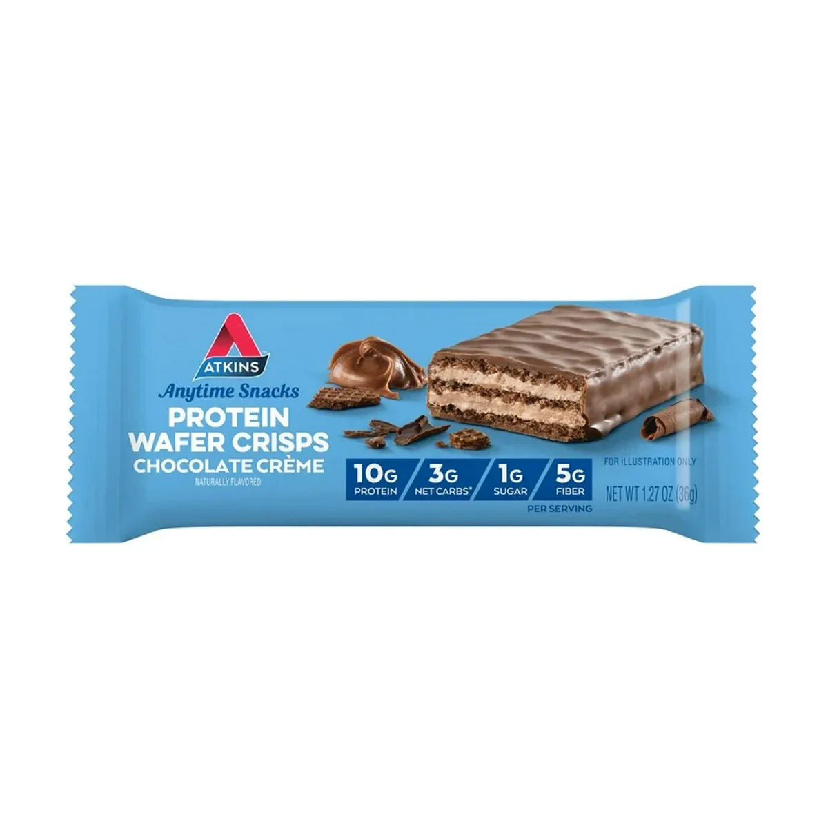 Atkins Snack Protein Wafer Crisps Chocolate Creme 36g