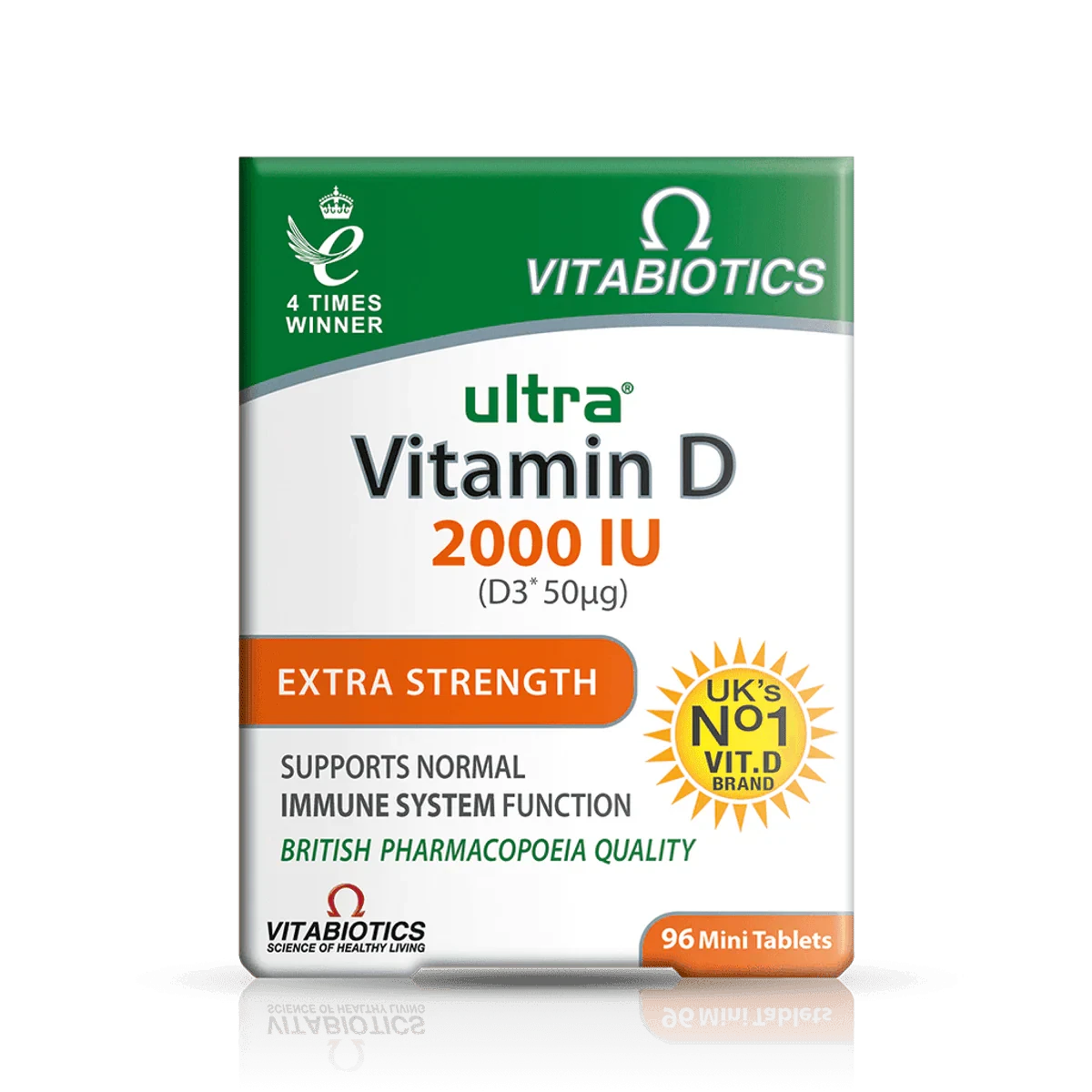 Vitabiotics Ultra Vitamin D3 2,000IU 96 Tablets