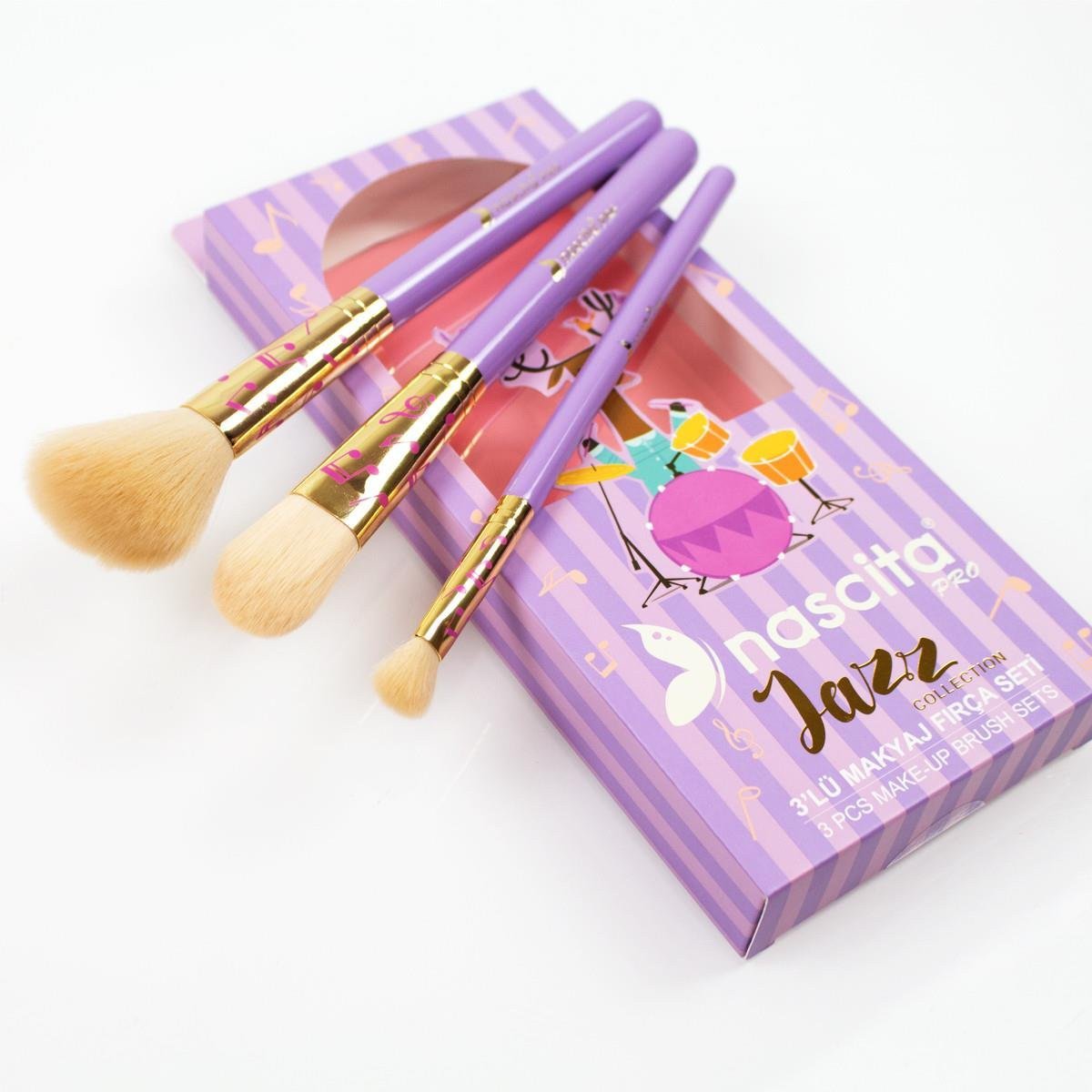 طقم فرش المكياج (3 قطع)