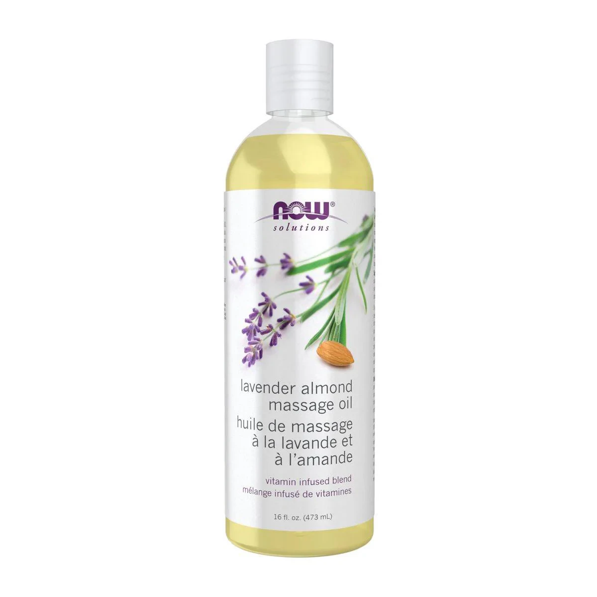 Now Solutions Lavender Almond Massage Oil 473ml