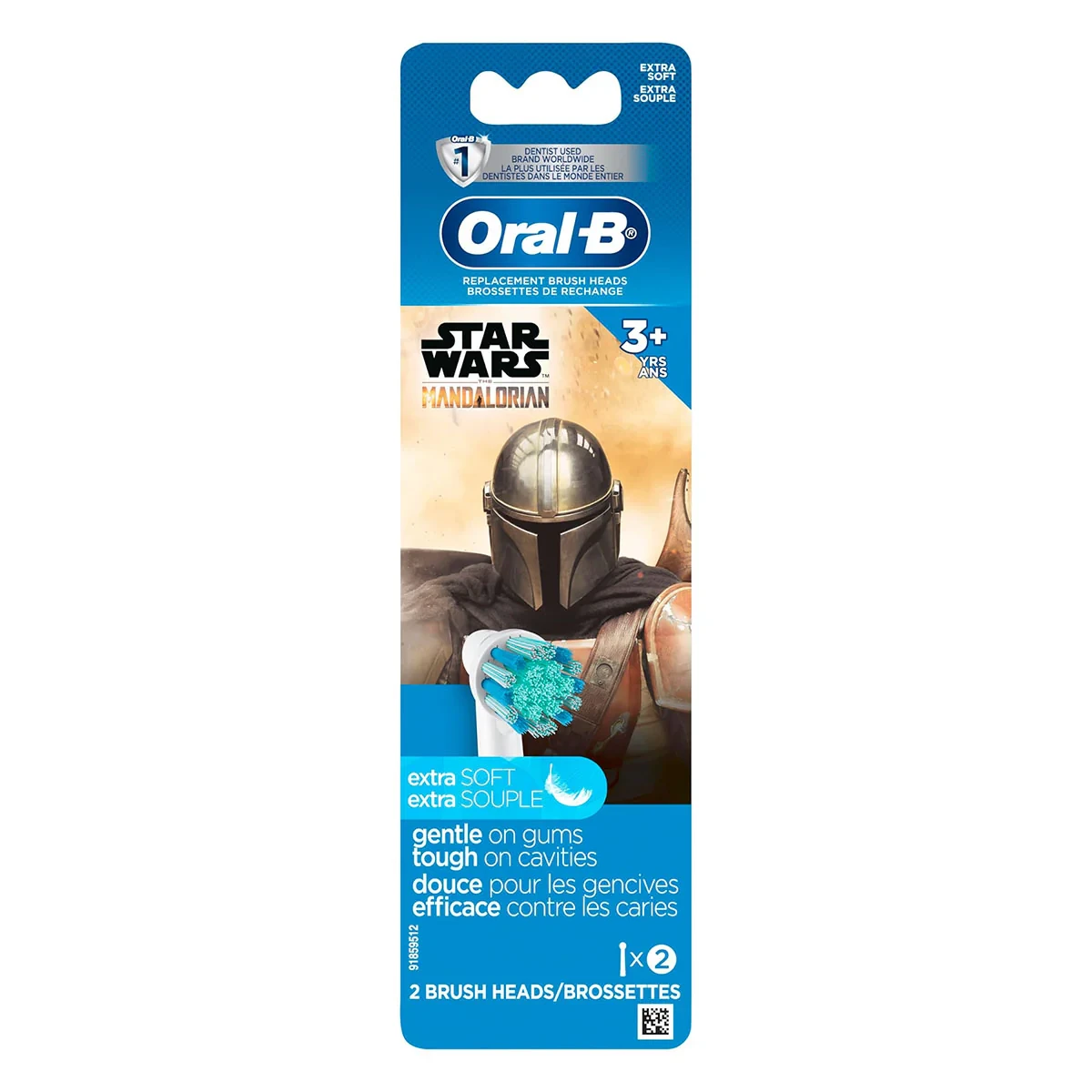 Oral B Replacement Brush Heads Kids Extra Soft Star Wars 2 Packs