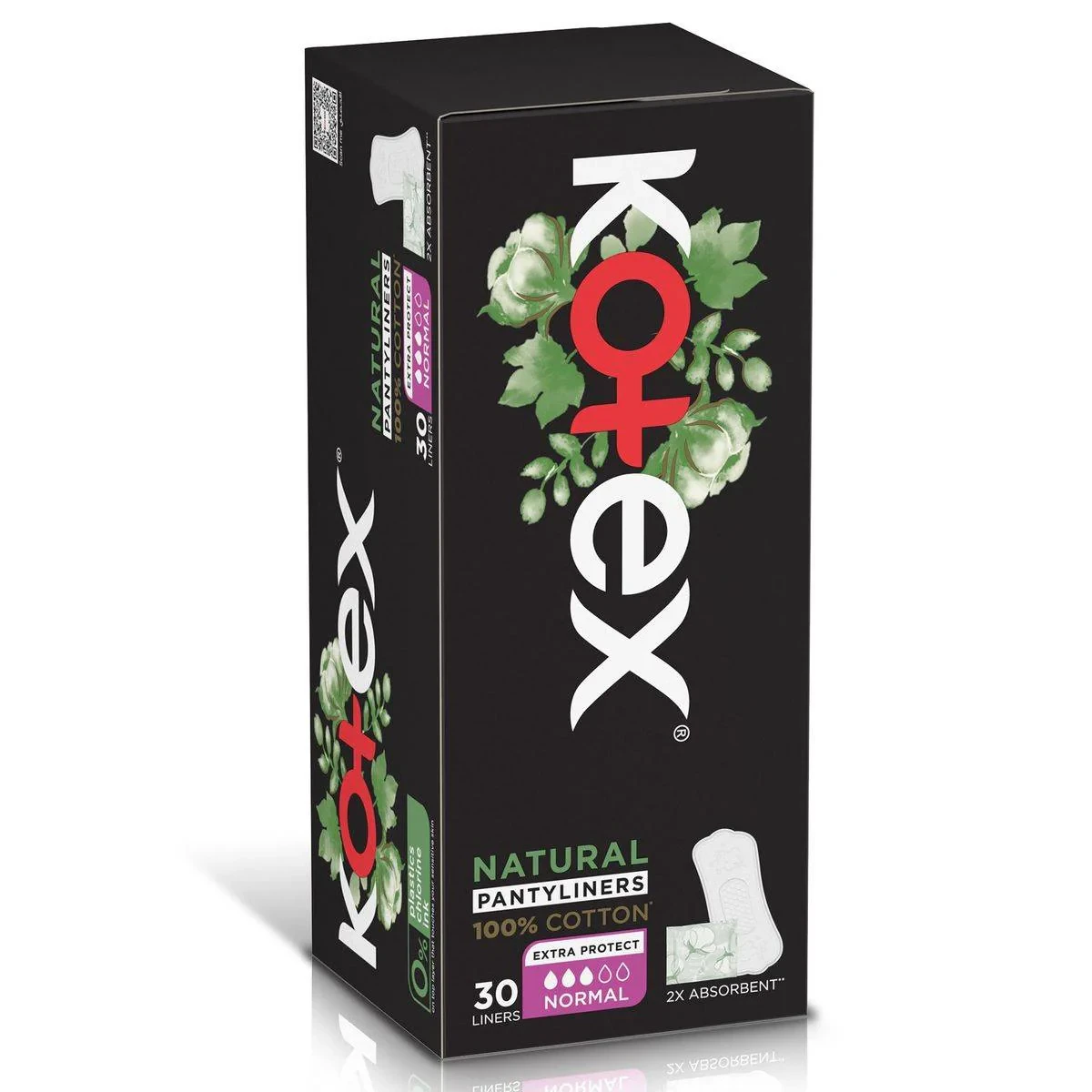 Kotex Pantyliners Natural Normal 30 Liners