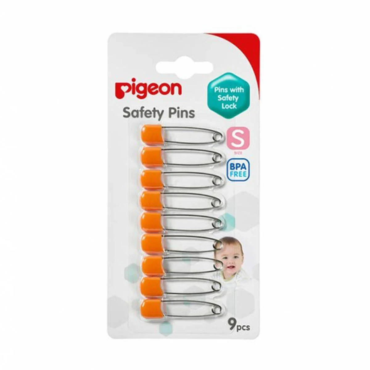 Pigeon Safety Pins Small 9 Pack